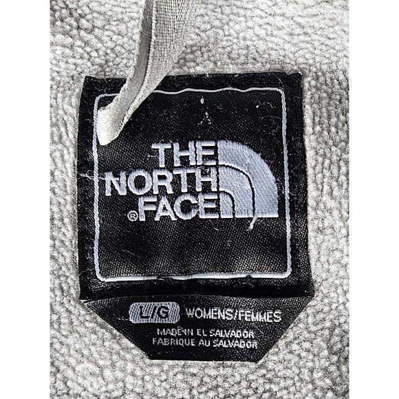 THE NORTH FACE Denali Full Zip Polartec Fleece Jacket Gray Pockets LARGE - Picture 2 of 6